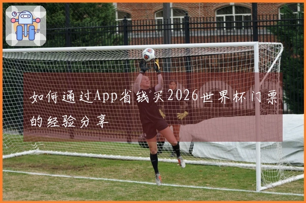如何通过App省钱买2026世界杯门票的经验分享